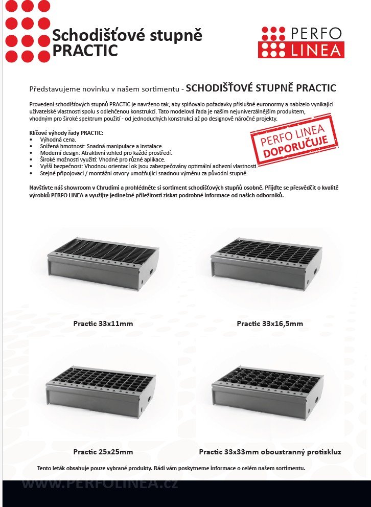 Treppenstufen PRACTIC, CLASSIC, SPECIÁL