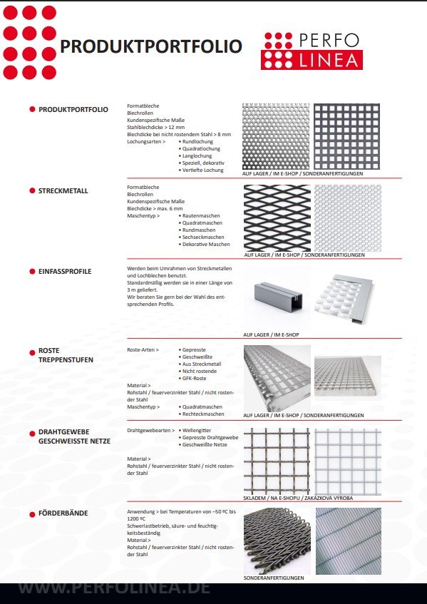 Produktübersichtskatalog