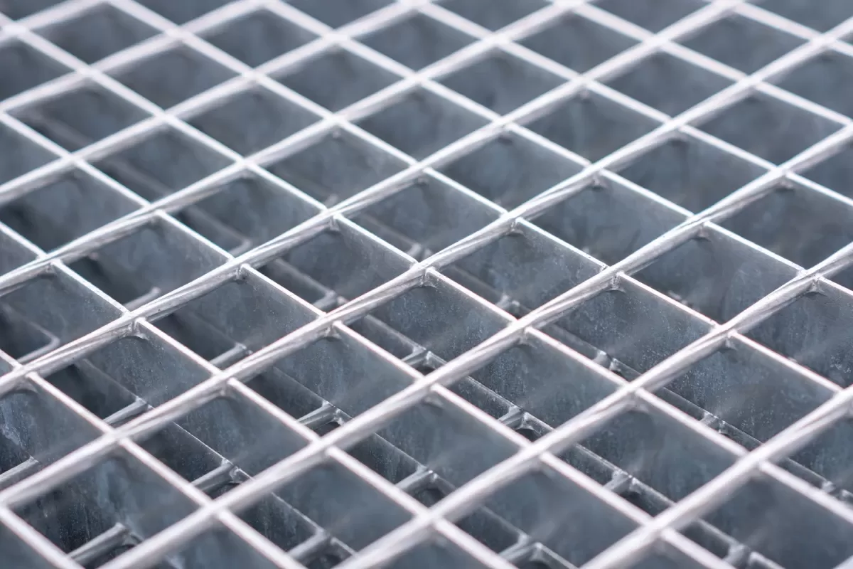 Detail des Bodenrosts