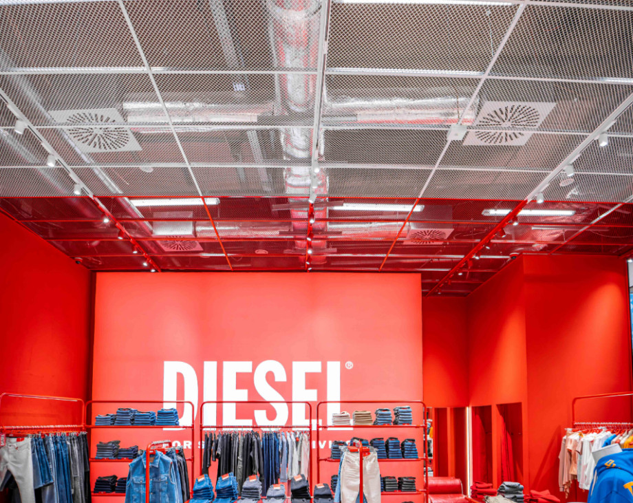 Deckendecken eines Kaufhauses.