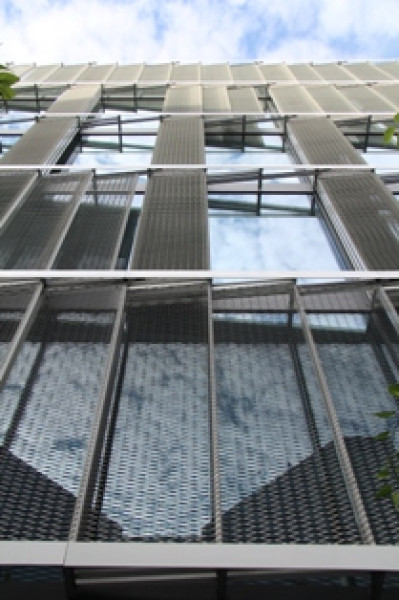 Palác Křižík galerie detail z hliníkového tahokovu - perfolinea.cz