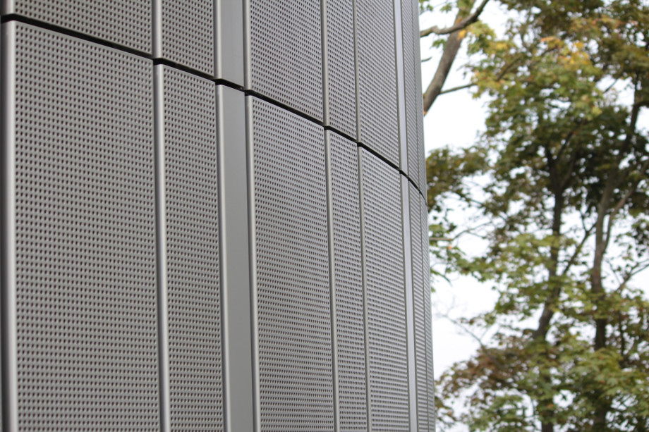 Detail Hvězdárna a planetárium Brno z hliníkového plechu - perfolinea.cz